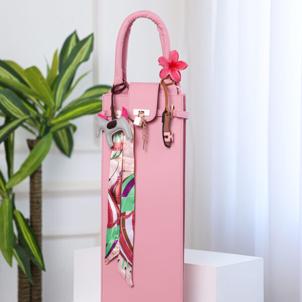 Pink Assil Ezzedine luxury shisha bag, front view